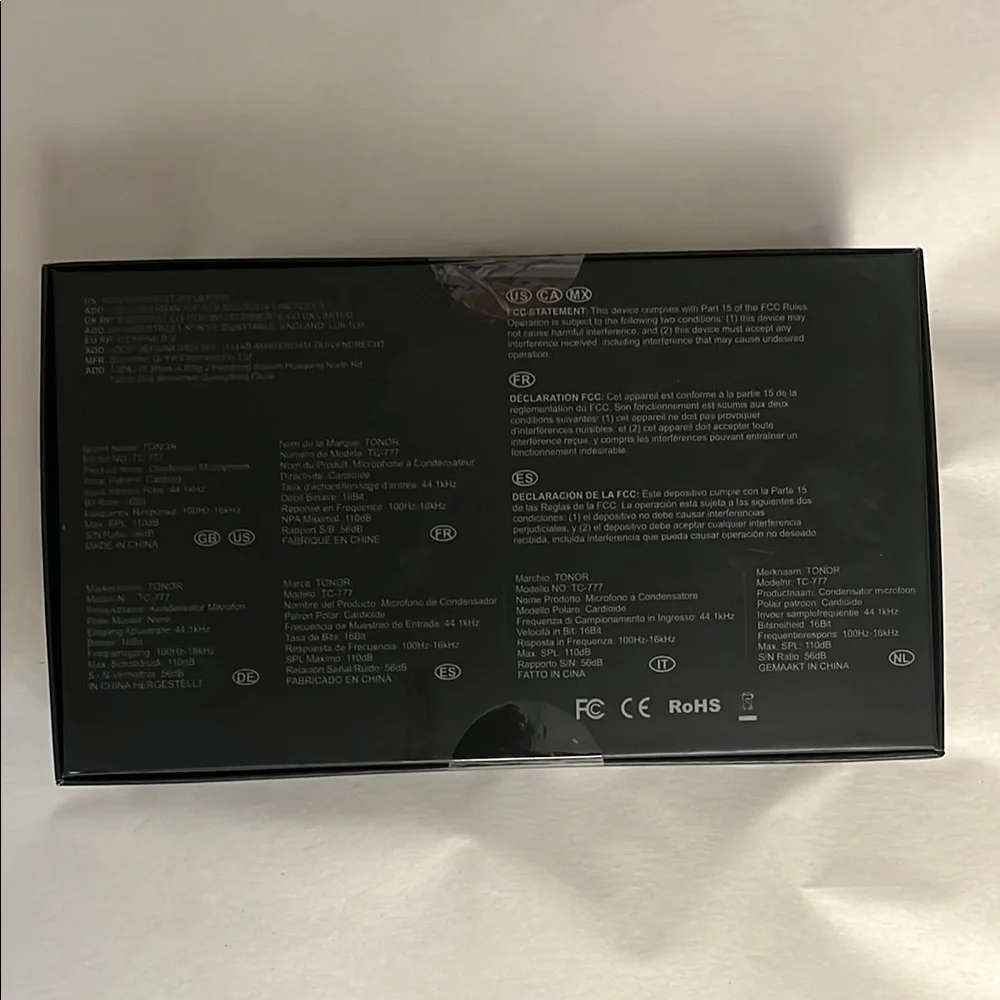 NWT - TONOR Black and Blue Computer Microphone for Streaming
